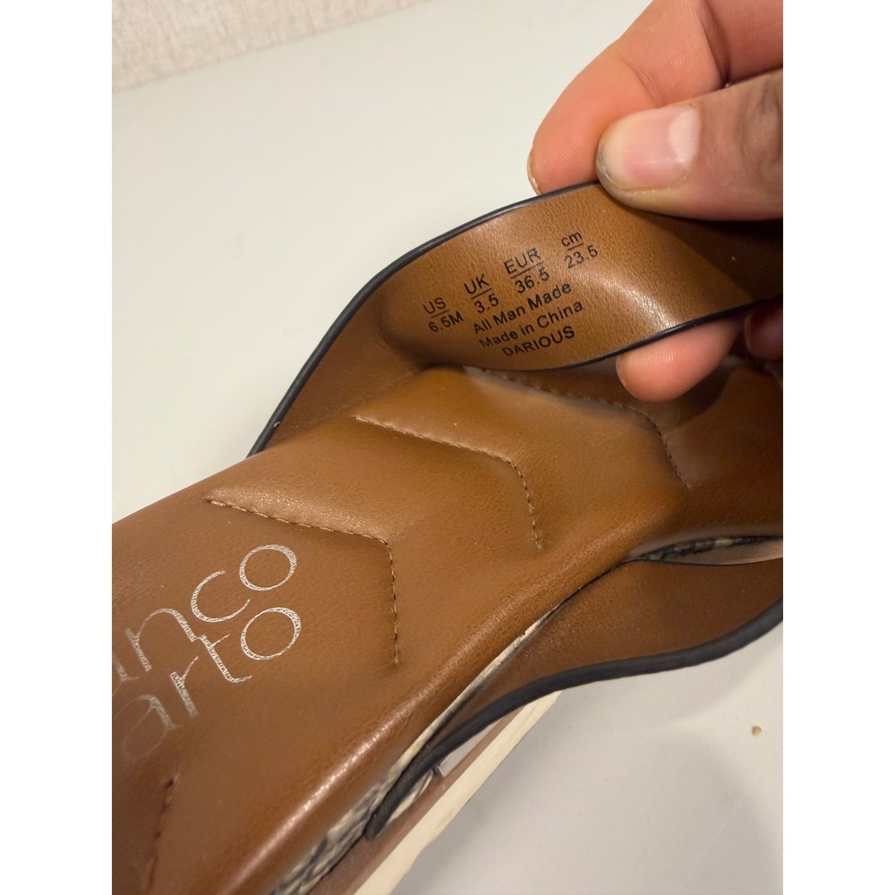 Franco Sarto‎ "Darious" Women's Slip On Sandals Reptile Pattern Size 6.5M - Picture 12 of 14
